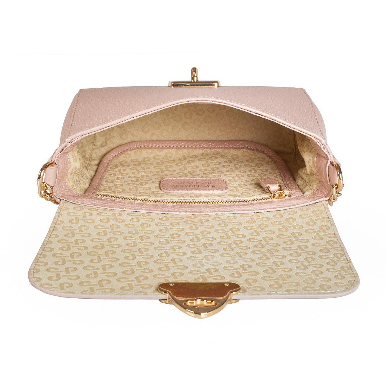 Leather Cross body Bag, Beige Pearl Leather Shoulder Bag, Women's Leather Crossbody Bag, Leather bag KF-2867 - Image 5
