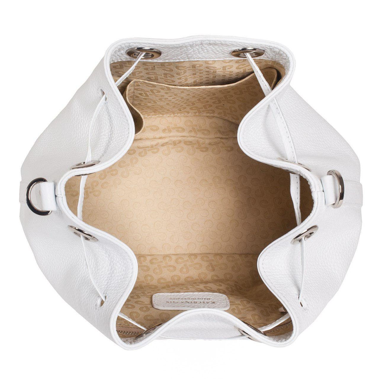 Leather Crossbody Bag, White Leather Shoulder Bag, Women's Leather Cross body Bag, Leather bag KF-2738 - Image 5
