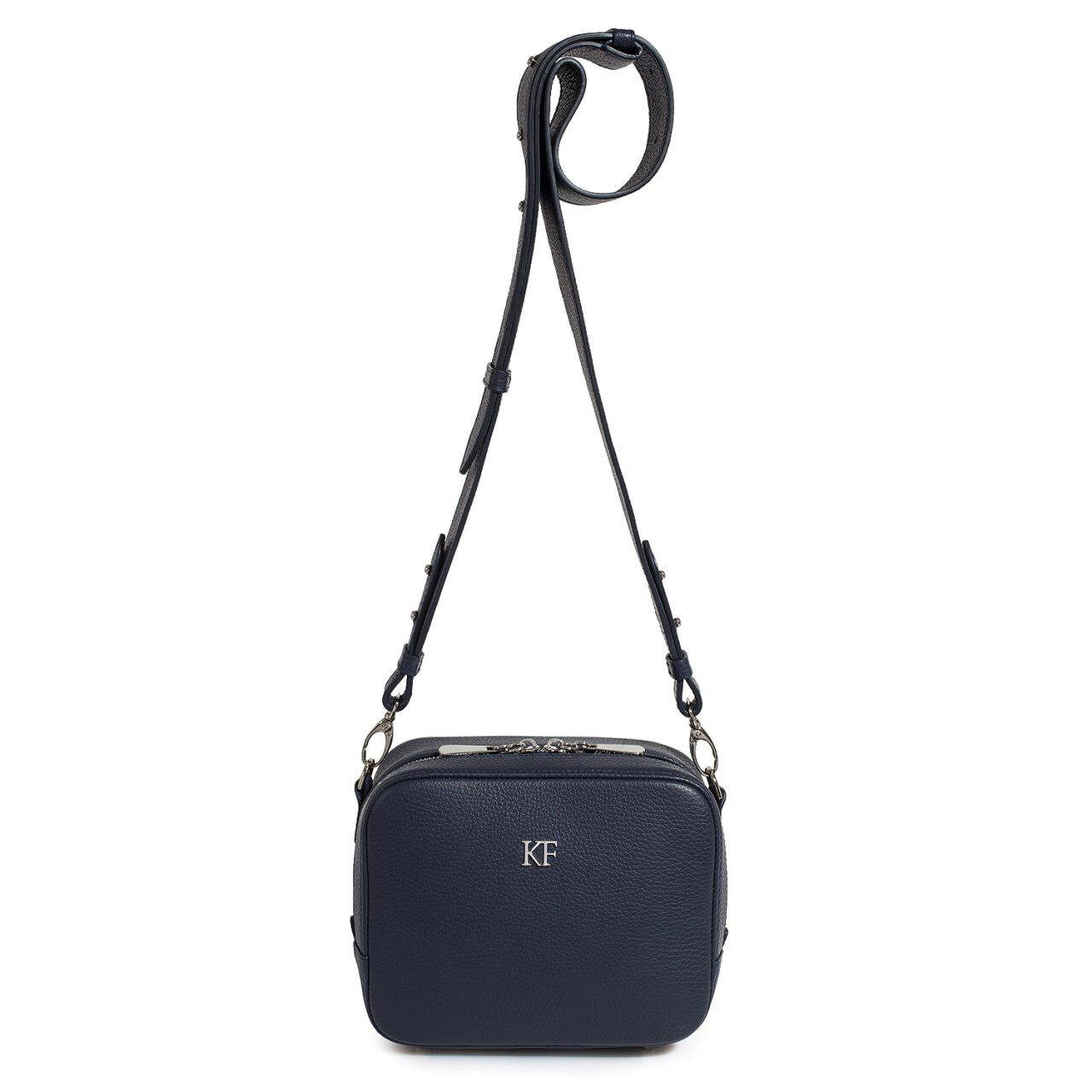 Leather Cross body Bag, Blue Leather Shoulder Bag, Women's Leather Crossbody Bag, Leather bag KF-3097 - Image 3