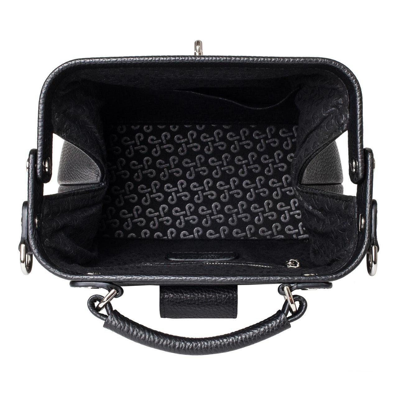 Leather doctor bag for women, Black Leather Shoulder Bag, Women's Leather doctor bag, Leather bag KF-3115 - Image 6