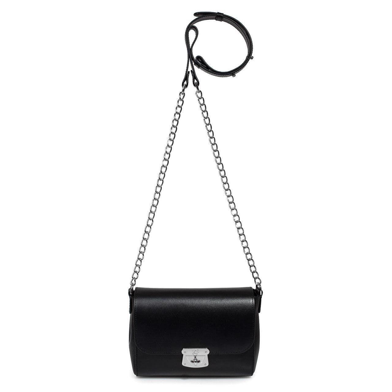 Leather Cross body Bag, Black Leather Shoulder Bag, Women's Leather Crossbody Bag, Leather bag KF-3148 - Image 3