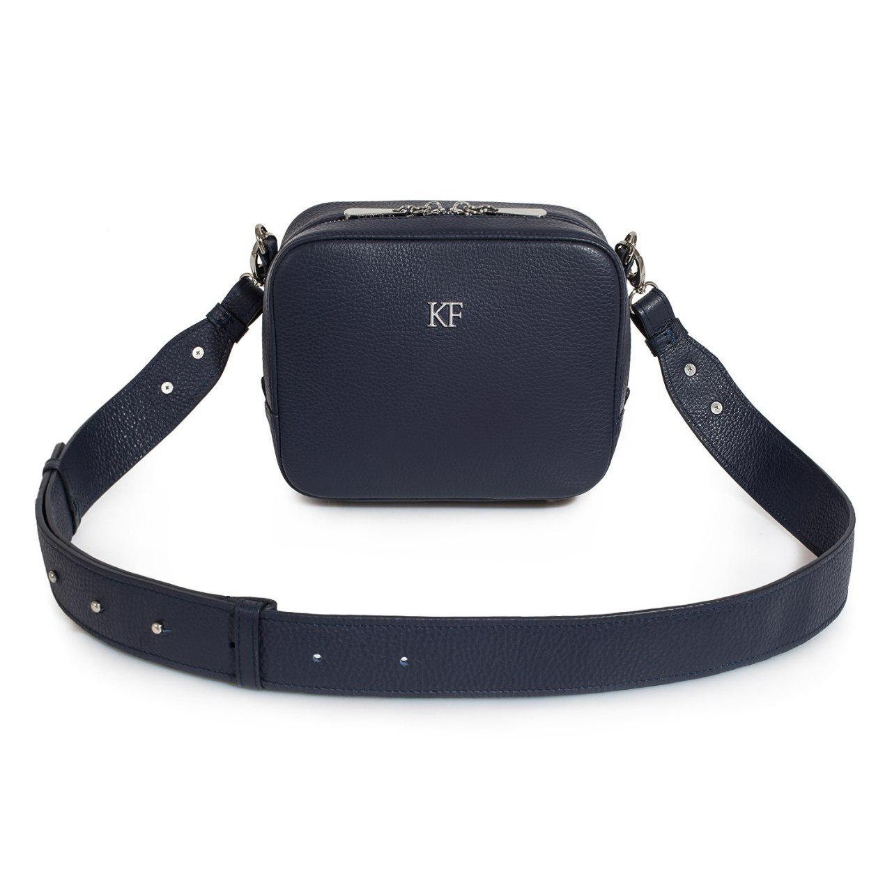 Leather Cross body Bag, Blue Leather Shoulder Bag, Women's Leather Crossbody Bag, Leather bag KF-3097 - Image 2