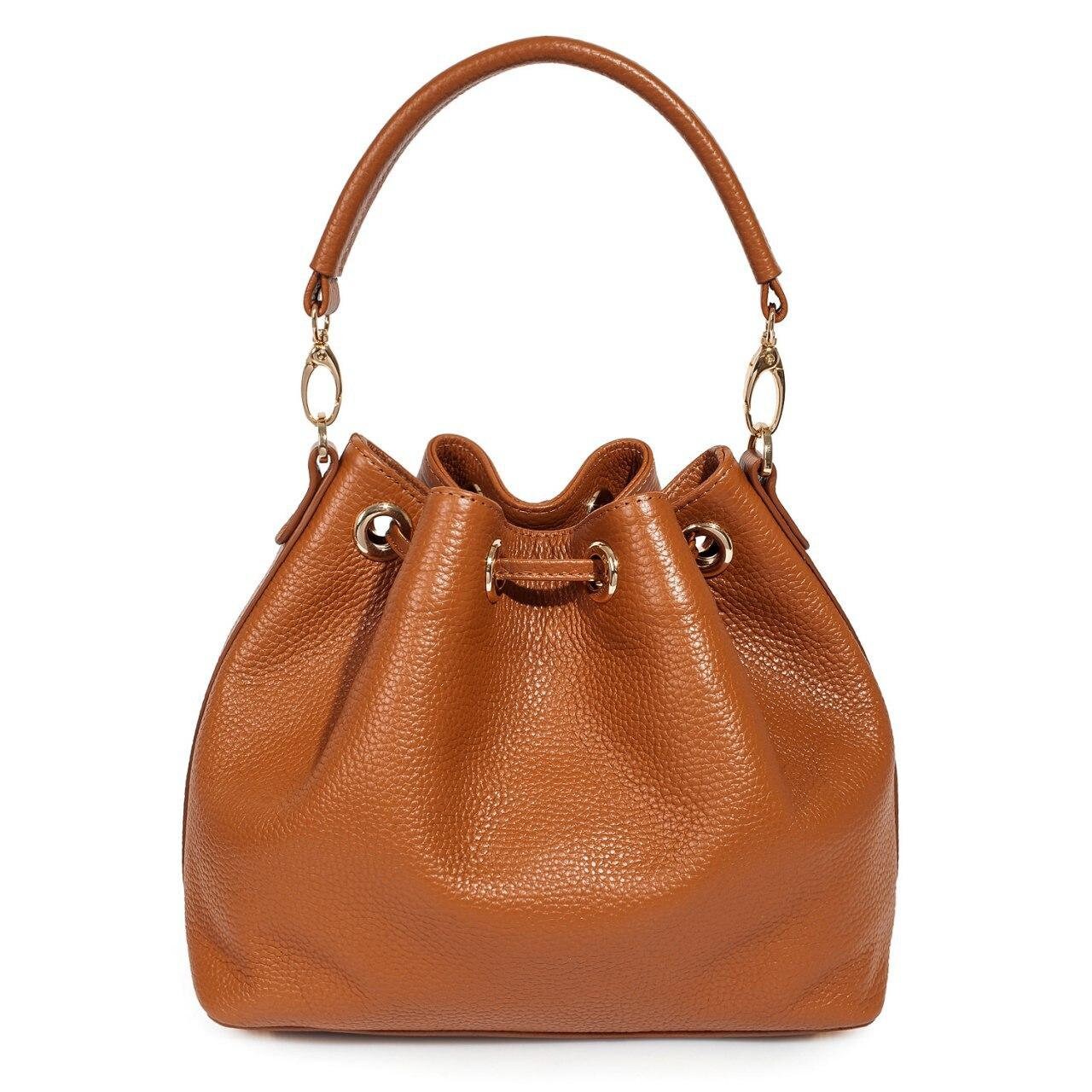Leather Crossbody Bag, Ginger Leather Shoulder Bag, Women's Leather Cross body Bag, Leather bag KF-3224 - Image 4