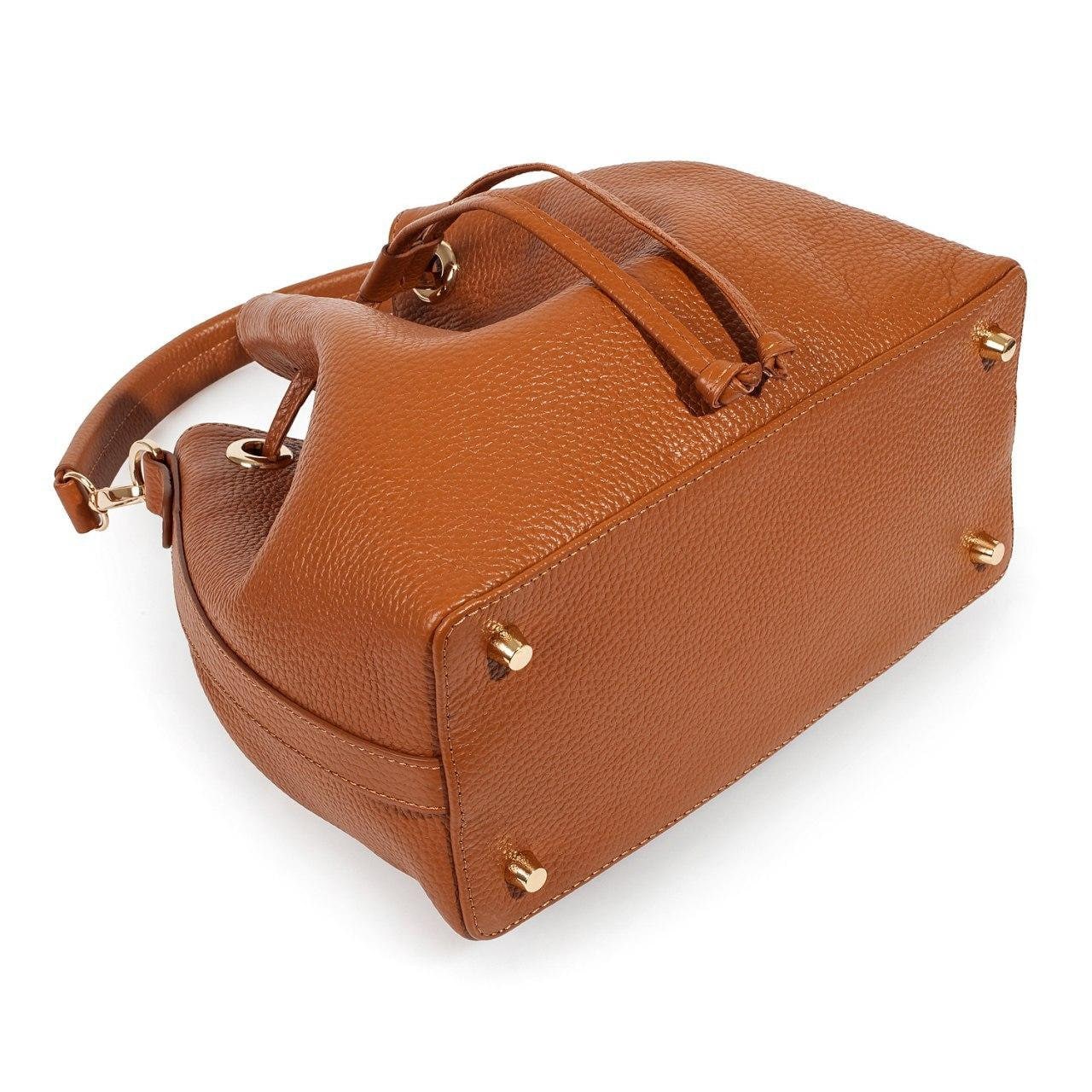 Leather Crossbody Bag, Ginger Leather Shoulder Bag, Women's Leather Cross body Bag, Leather bag KF-3224 - Image 6