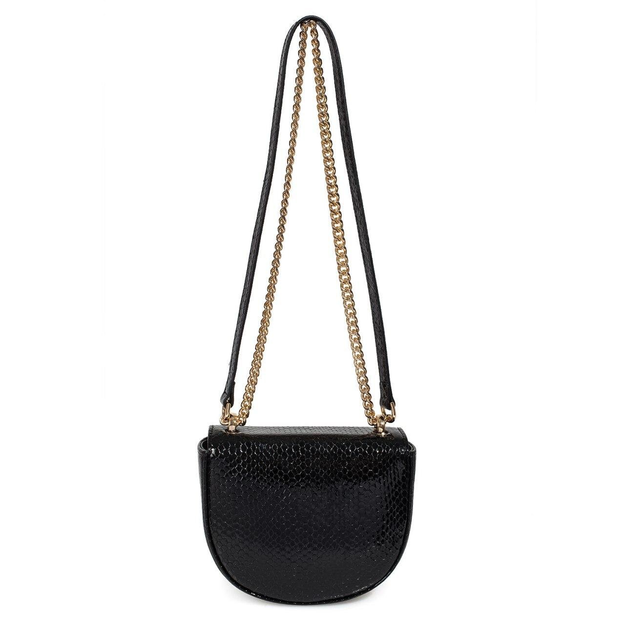 Leather Cross body Bag, Black Leather Shoulder Bag, Women's Leather Crossbody Bag, Leather bag KF-3090 - Image 4