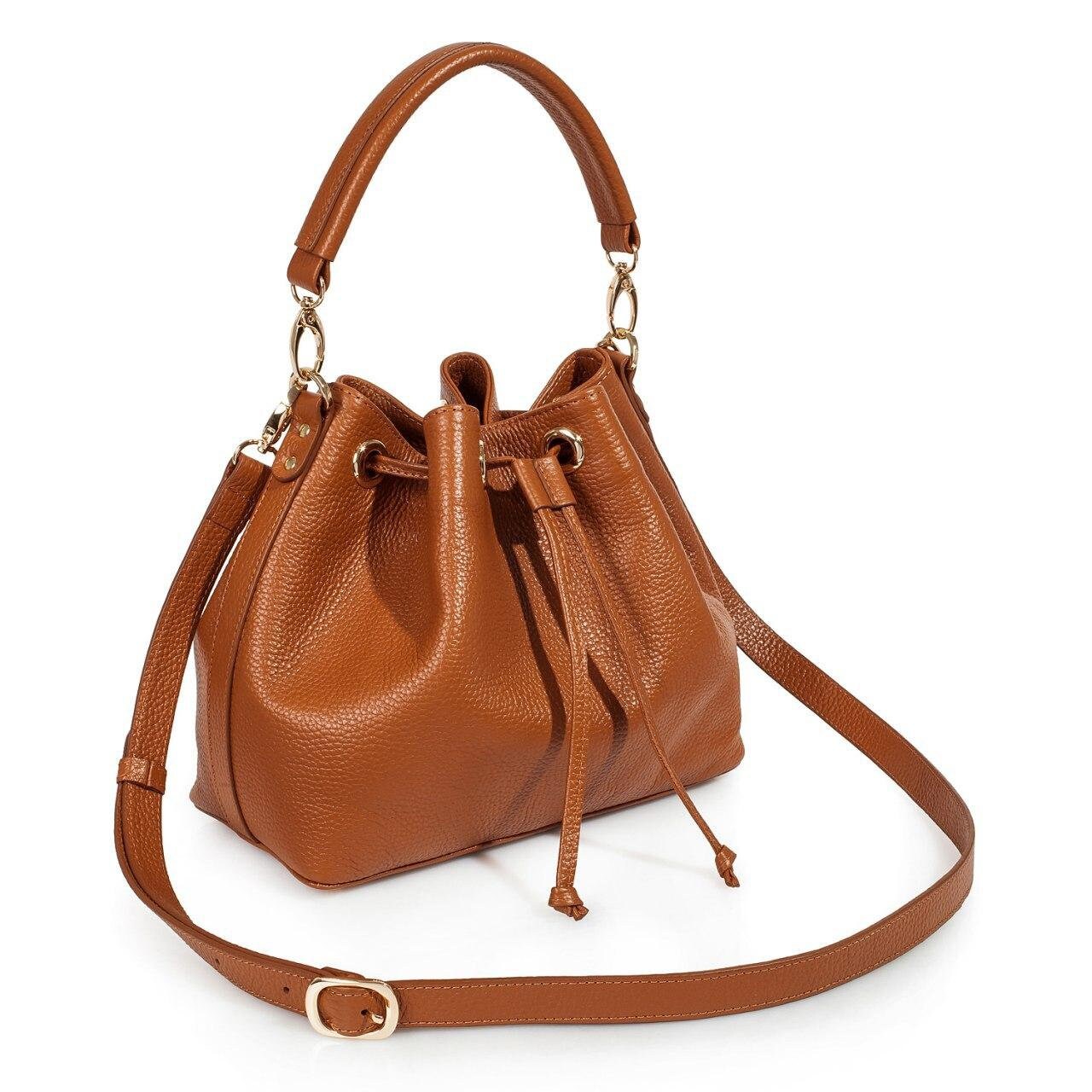 Leather Crossbody Bag, Ginger Leather Shoulder Bag, Women's Leather Cross body Bag, Leather bag KF-3224 - Image 2