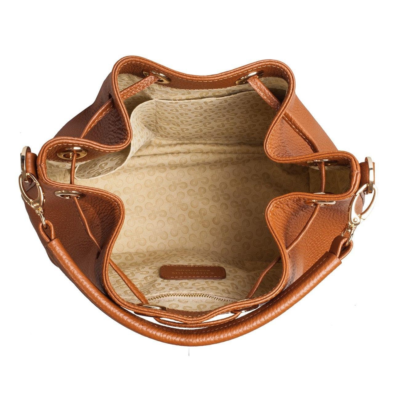 Leather Crossbody Bag, Ginger Leather Shoulder Bag, Women's Leather Cross body Bag, Leather bag KF-3224 - Image 5