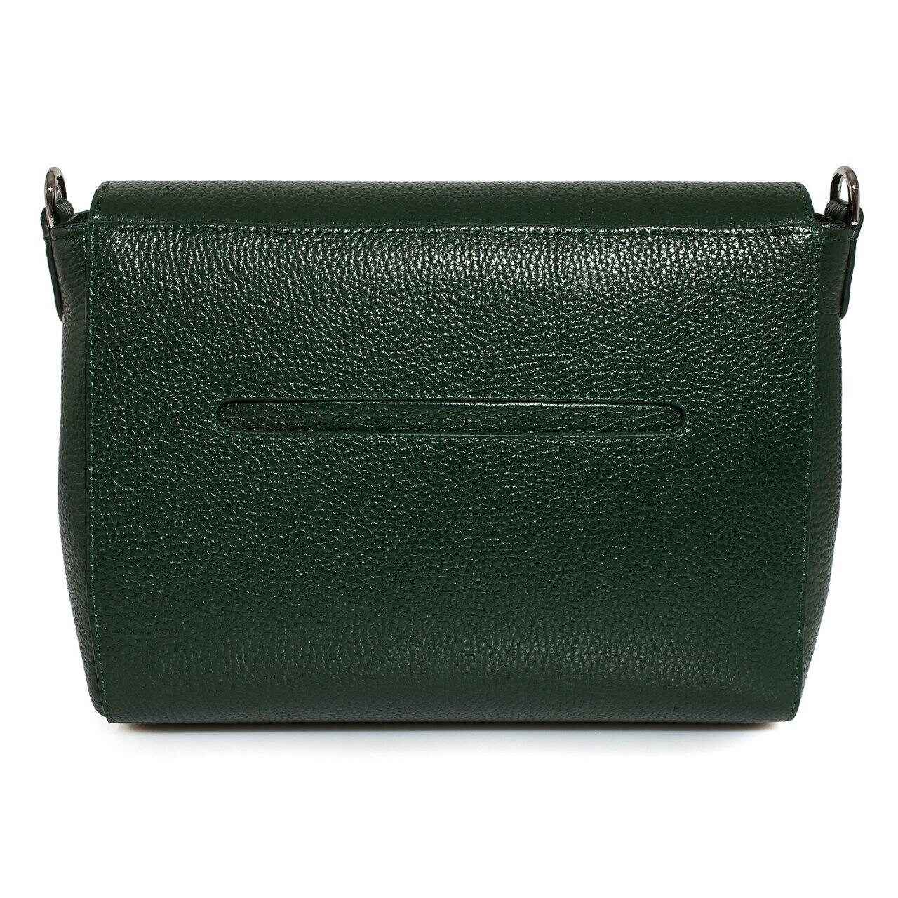 Leather Crossbody Bag, Dark green Leather Shoulder Bag, Women's Leather Cross body Bag, Leather bag KF-3377 - Image 4