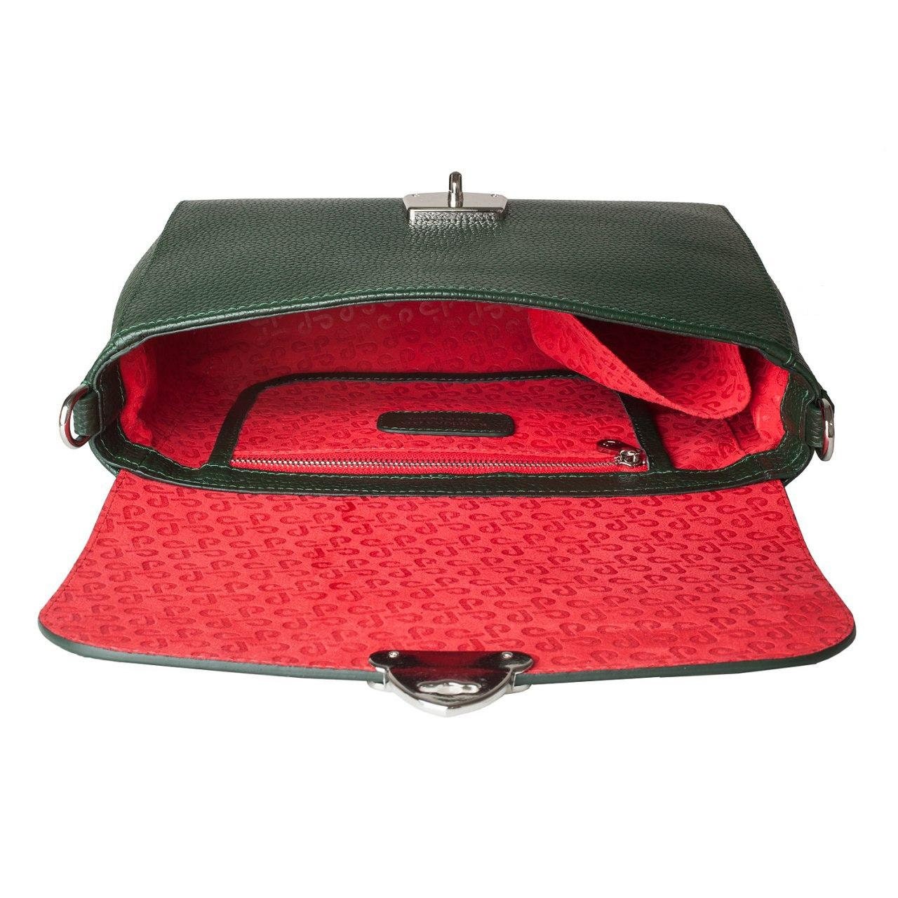 Leather Crossbody Bag, Dark green Leather Shoulder Bag, Women's Leather Cross body Bag, Leather bag KF-3377 - Image 5