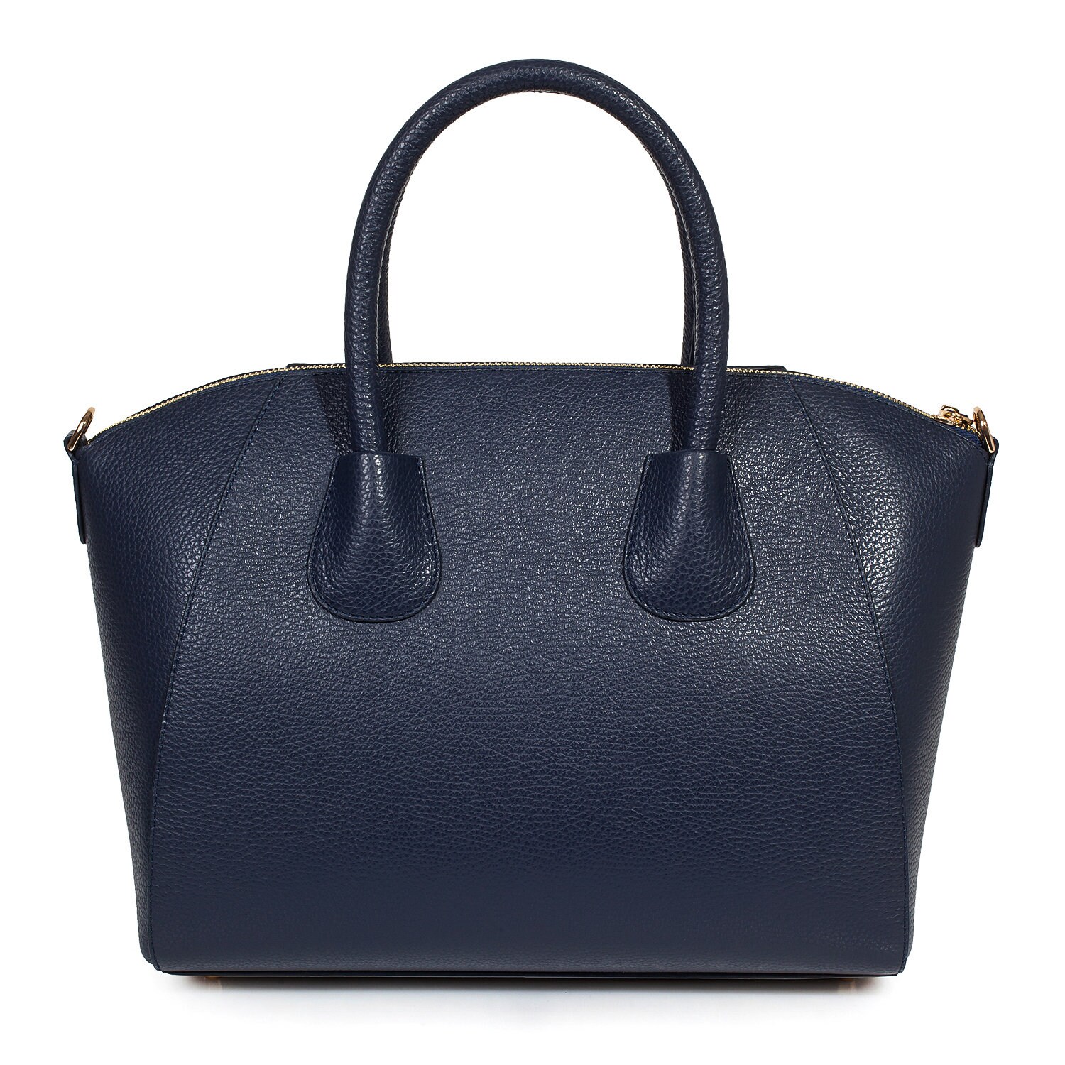 Leather Top Handle Bag, Dark blue Leather Handbag Top Handle, Women's Leather Bag KF-3442 - Image 3