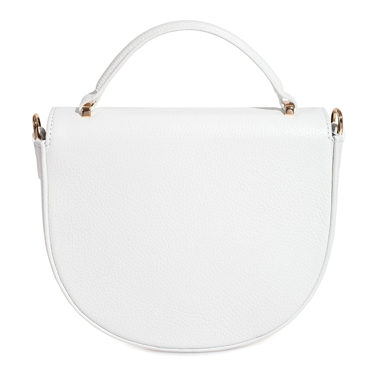 Leather Cross body Bag, White Leather Shoulder Bag, Women's Leather Crossbody Bag, Leather bag KF-2967 - Image 4