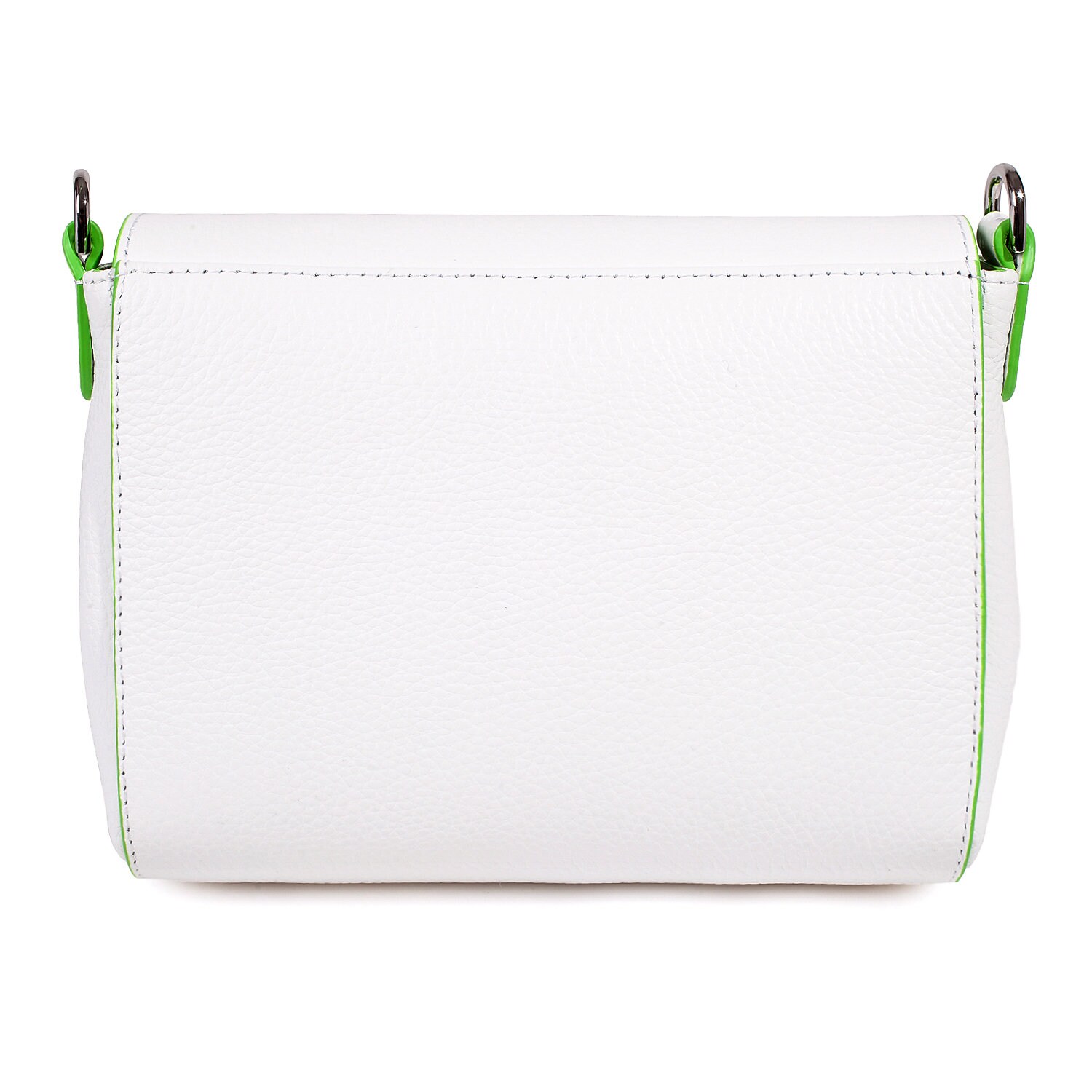 Leather Crossbody Bag, White Leather Shoulder Bag, Women's Leather Cross body Bag, Leather bag KF-3568 - Image 4
