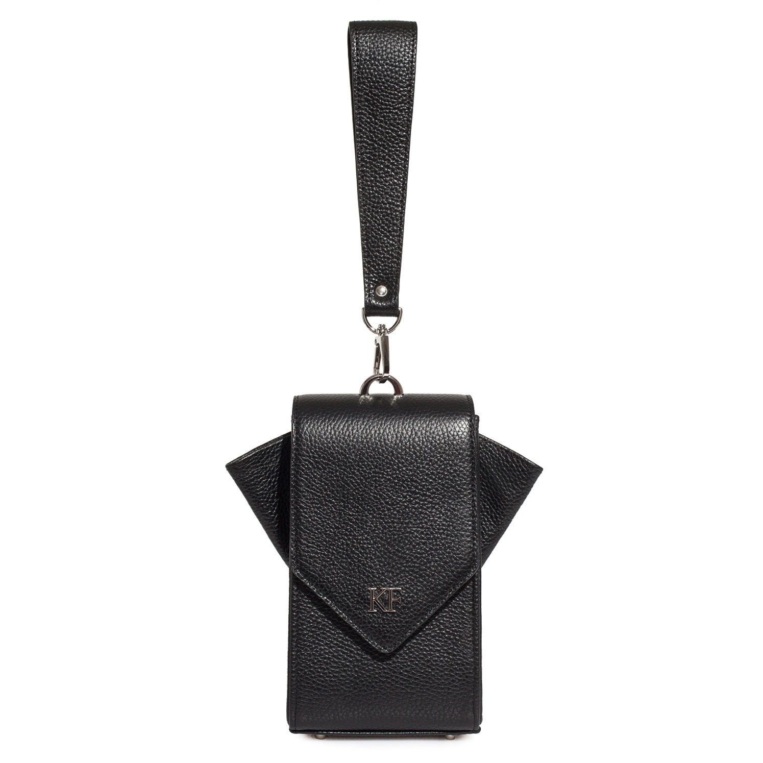 Leather Cross body Bag, Black Leather Shoulder Bag, Women's Leather Crossbody Bag, Leather bag KF-3633 - Image 3