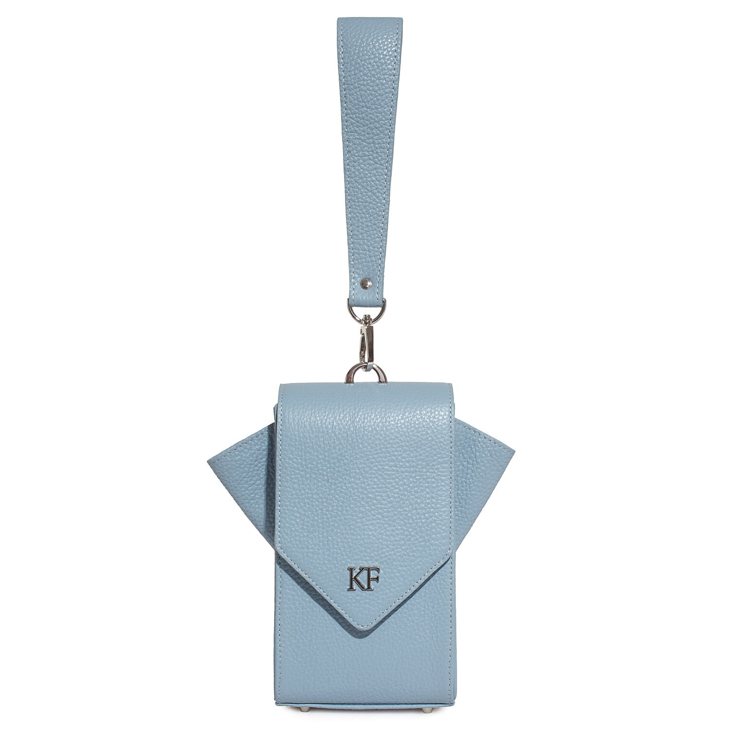 Leather Cross body Bag, Blue Leather Shoulder Bag, Women's Leather Crossbody Bag, Leather bag KF-3634 - Image 4