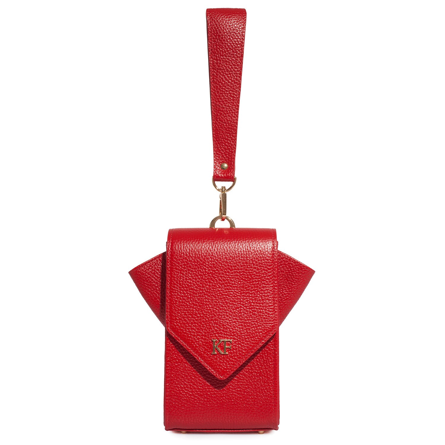 Leather Cross body Bag, Red Leather Shoulder Bag, Women's Leather Crossbody Bag, Leather bag KF-3638 - Image 4