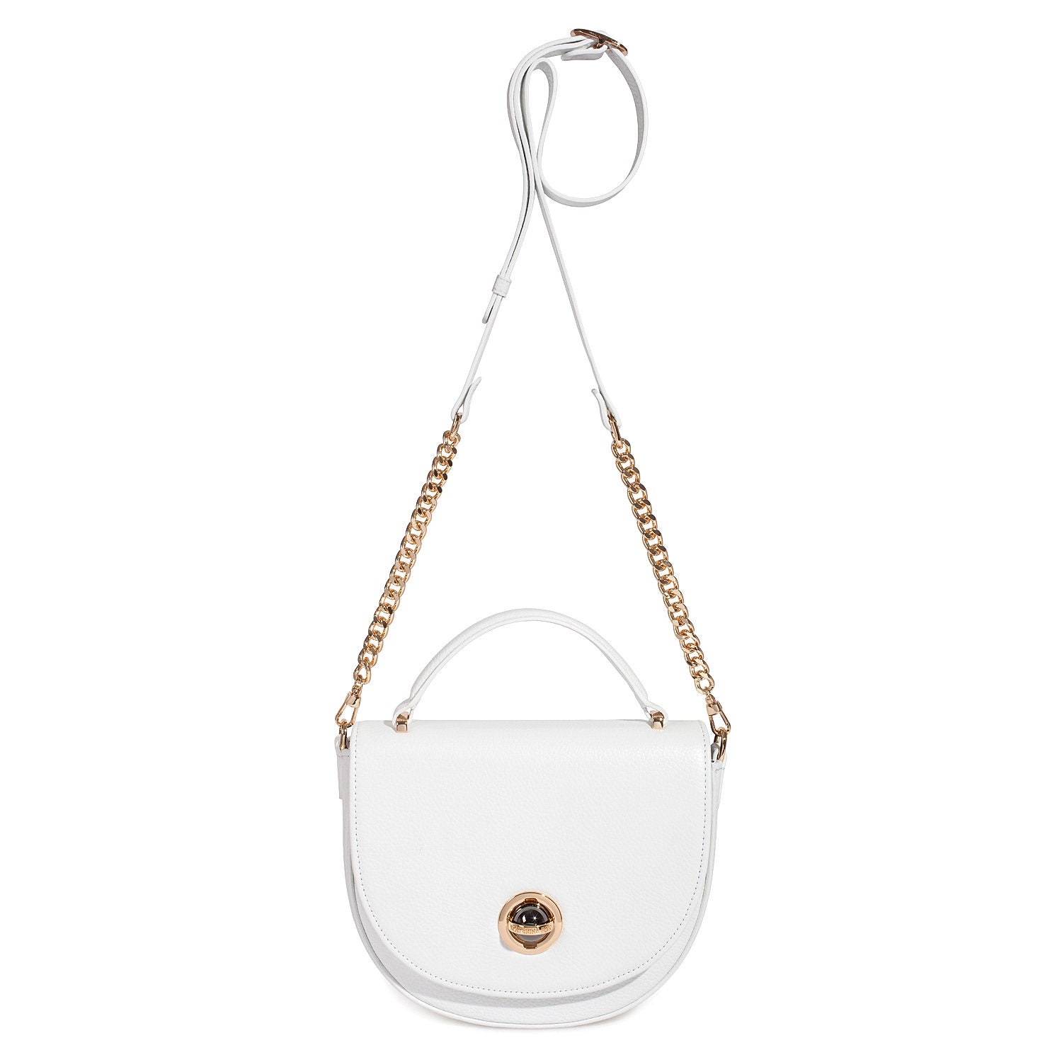 Leather Cross body Bag, White Leather Shoulder Bag, Women's Leather Crossbody Bag, Leather bag KF-2967 - Image 3