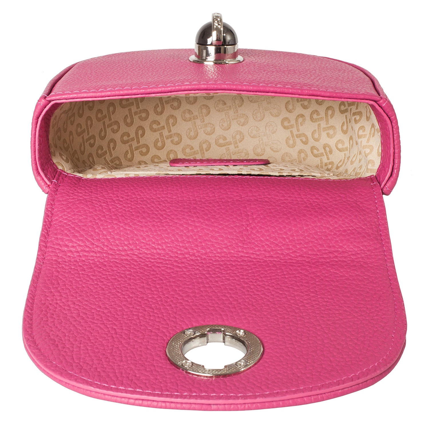 Leather Cross body Bag, Fuchsia Leather Shoulder Bag, Women's Leather Crossbody Bag, Leather bag KF-3677 - Image 5