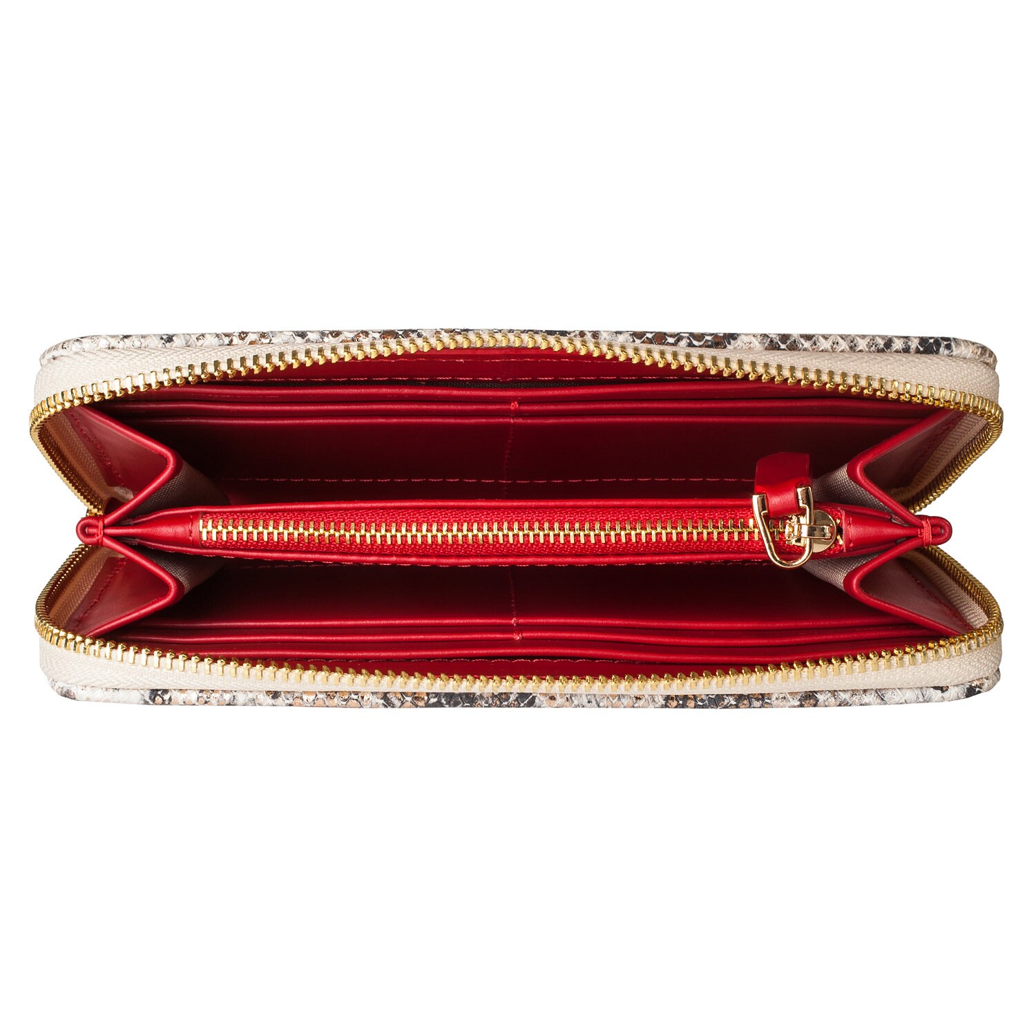 Leather Wallet Woman, Beige Leather Womens Wallet, Woman leather wallet, Zipper woman wallet, Clutch wallet, Wallet for her KF-3627 - Image 4