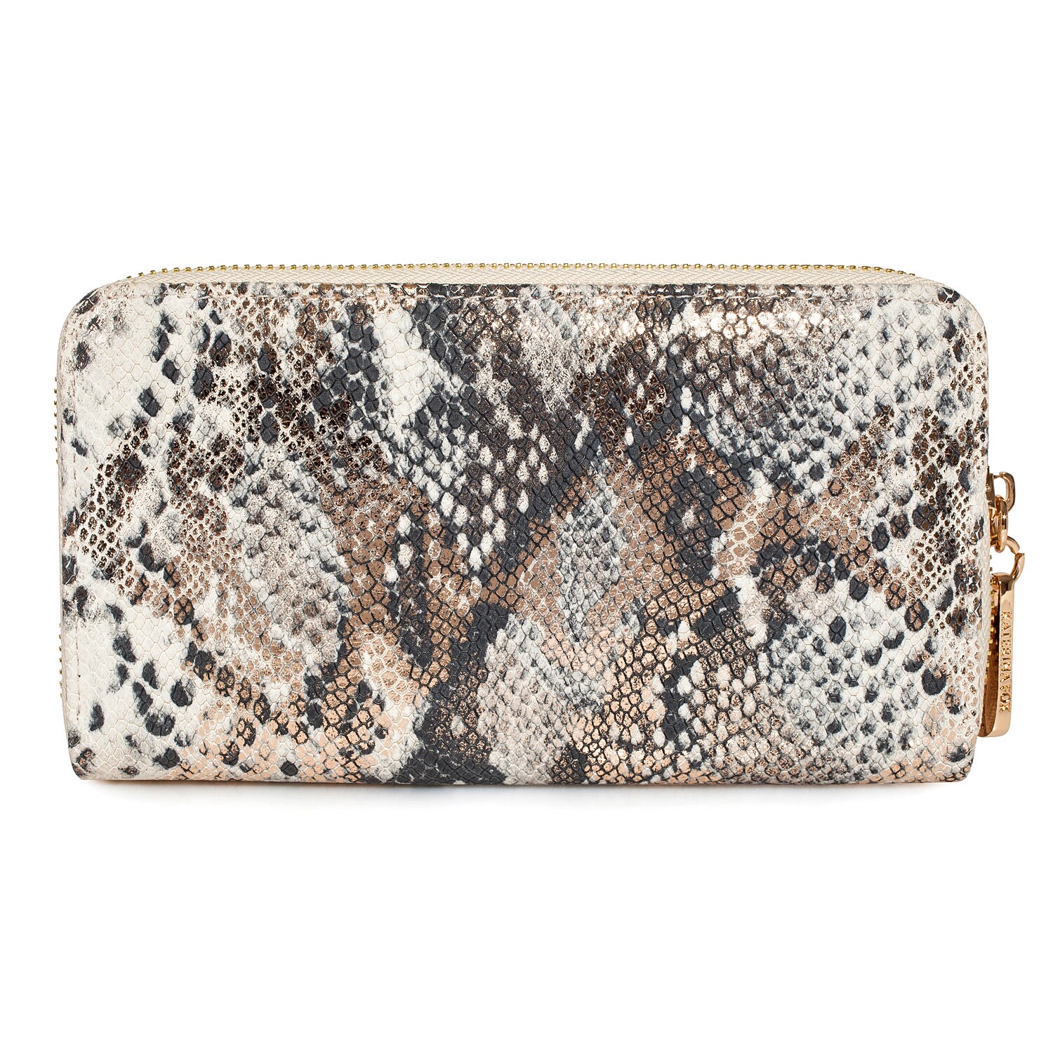 Leather Wallet Woman, Beige Leather Womens Wallet, Woman leather wallet, Zipper woman wallet, Clutch wallet, Wallet for her KF-3627 - Image 3