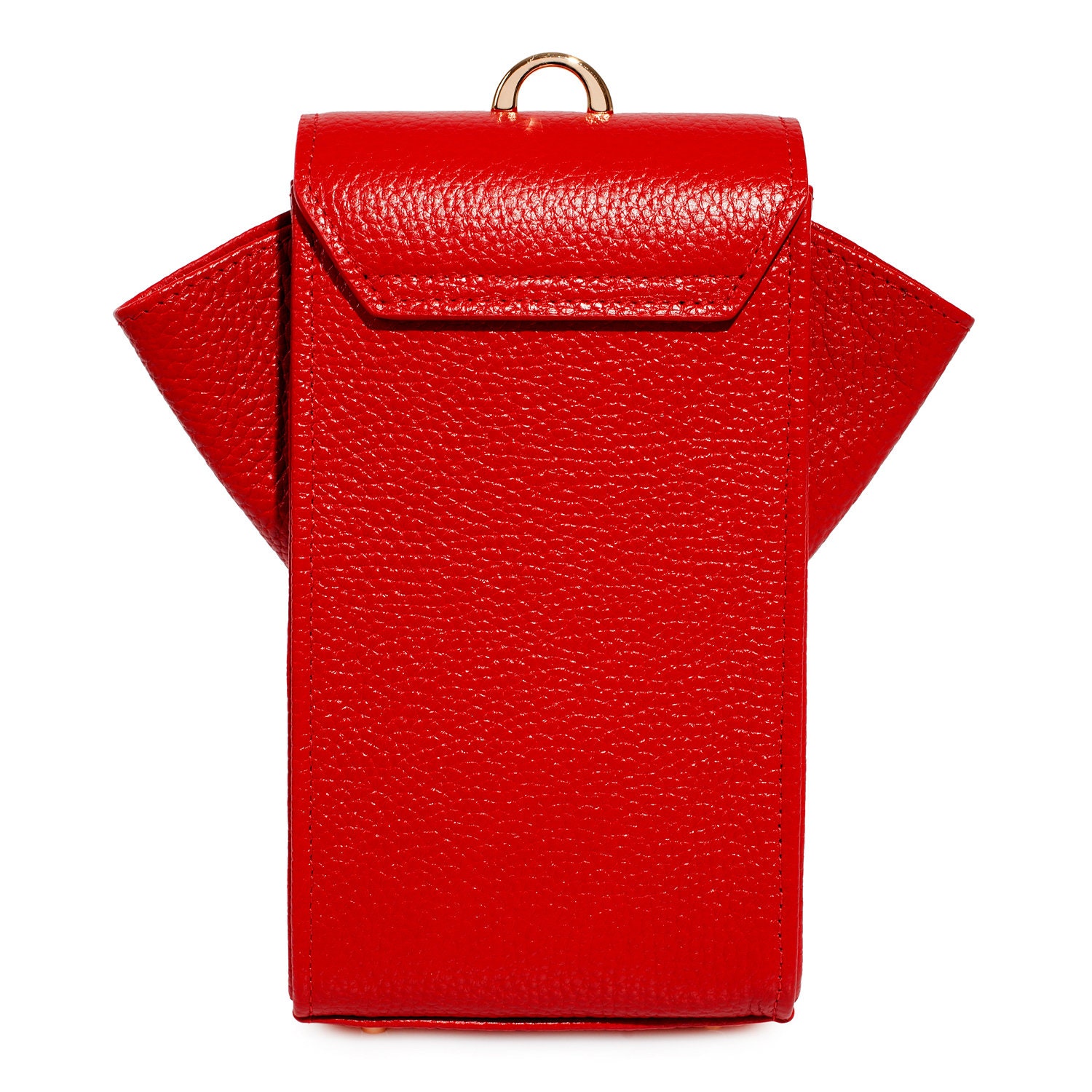 Leather Cross body Bag, Red Leather Shoulder Bag, Women's Leather Crossbody Bag, Leather bag KF-3638 - Image 5