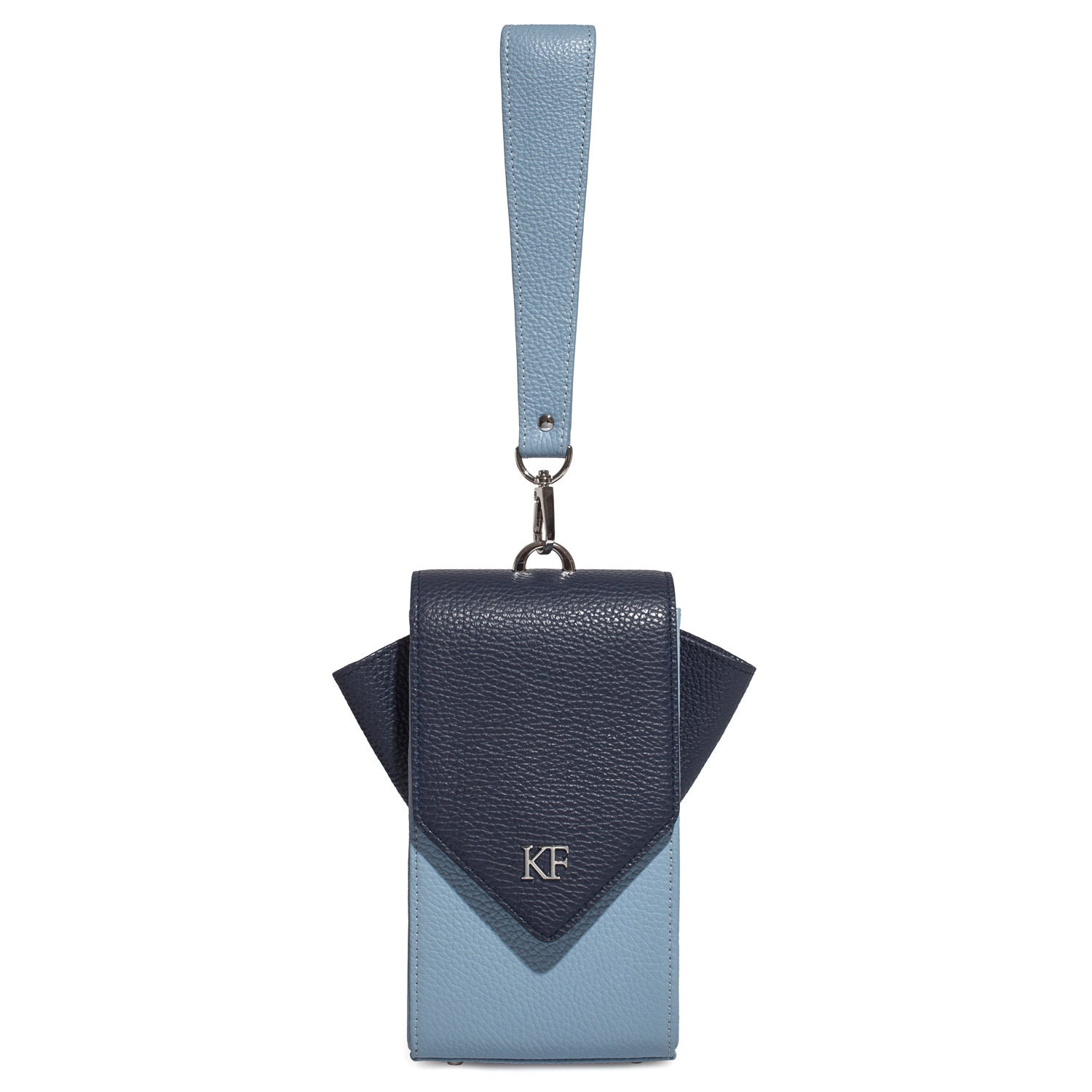 Leather Cross body Bag, Blue Leather Shoulder Bag, Women's Leather Crossbody Bag, Leather bag KF-3667 - Image 4