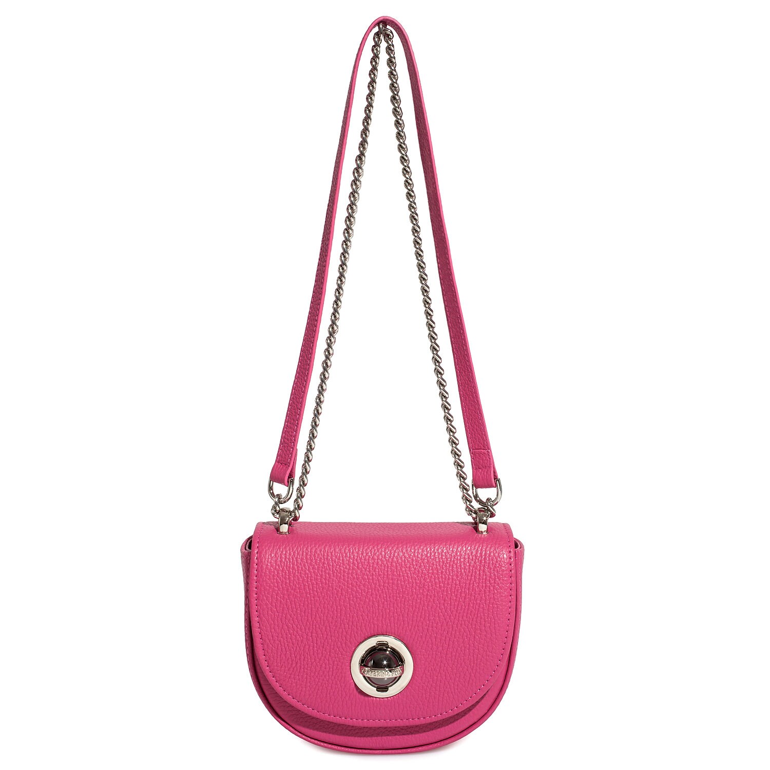 Leather Cross body Bag, Fuchsia Leather Shoulder Bag, Women's Leather Crossbody Bag, Leather bag KF-3677 - Image 2