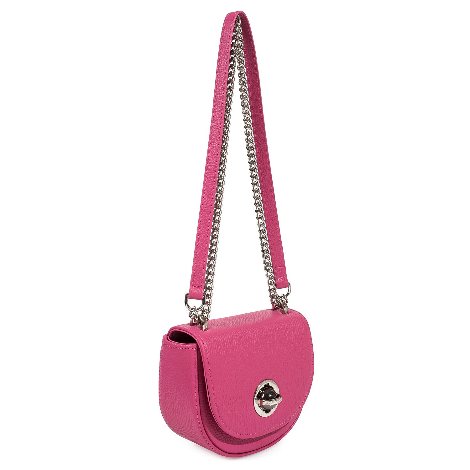 Leather Cross body Bag, Fuchsia Leather Shoulder Bag, Women's Leather Crossbody Bag, Leather bag KF-3677 - Image 3