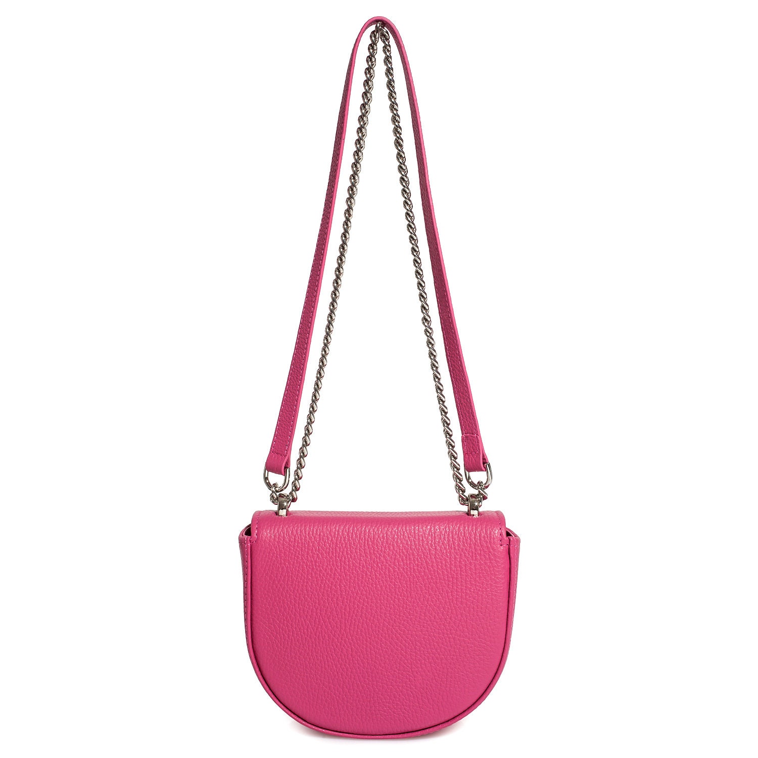 Leather Cross body Bag, Fuchsia Leather Shoulder Bag, Women's Leather Crossbody Bag, Leather bag KF-3677 - Image 4