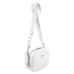 Leather Cross body Bag, White Leather Shoulder Bag, Women's Leather Crossbody Bag, Leather bag KF-3039