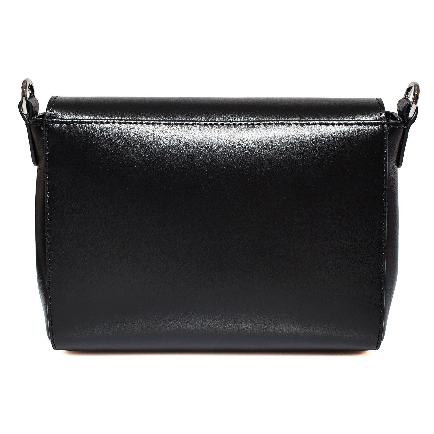 Leather Cross body Bag, Black Leather Shoulder Bag, Women's Leather Crossbody Bag, Leather bag KF-3865 - Image 4