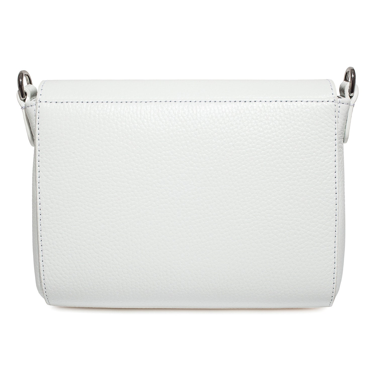 Leather Crossbody Bag, White Leather Shoulder Bag, Women's Leather Cross body Bag, Leather bag KF-3911 - Image 4