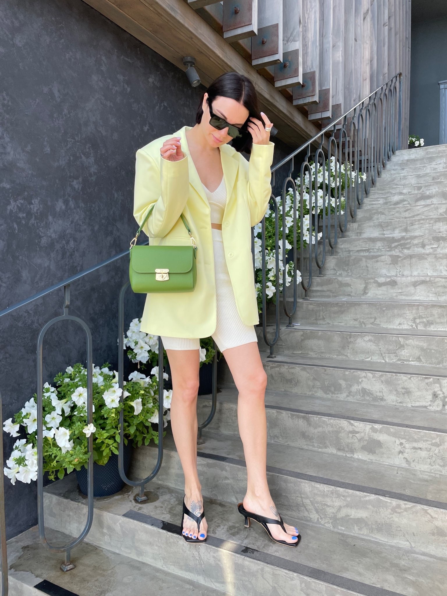 Leather Top Handle Bag, Leather Crossbody Bag, Green Leather Shoulder Bag, Women's Leather Cross body Bag, Leather bag KF-4304 - Image 7