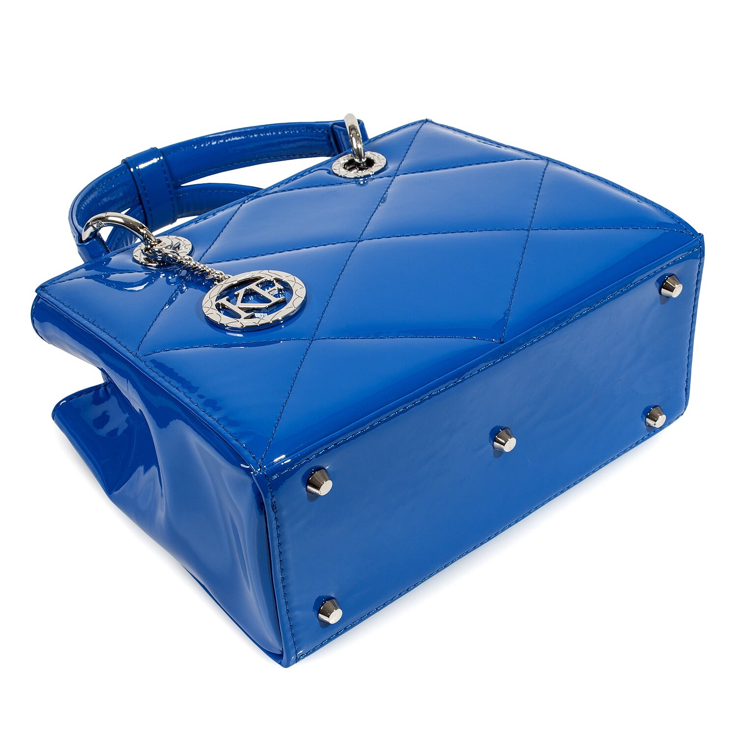 Leather Top Handle Bag, Black Leather Handbag Top Handle, Women's Leather Bag KF-4456 - Image 2