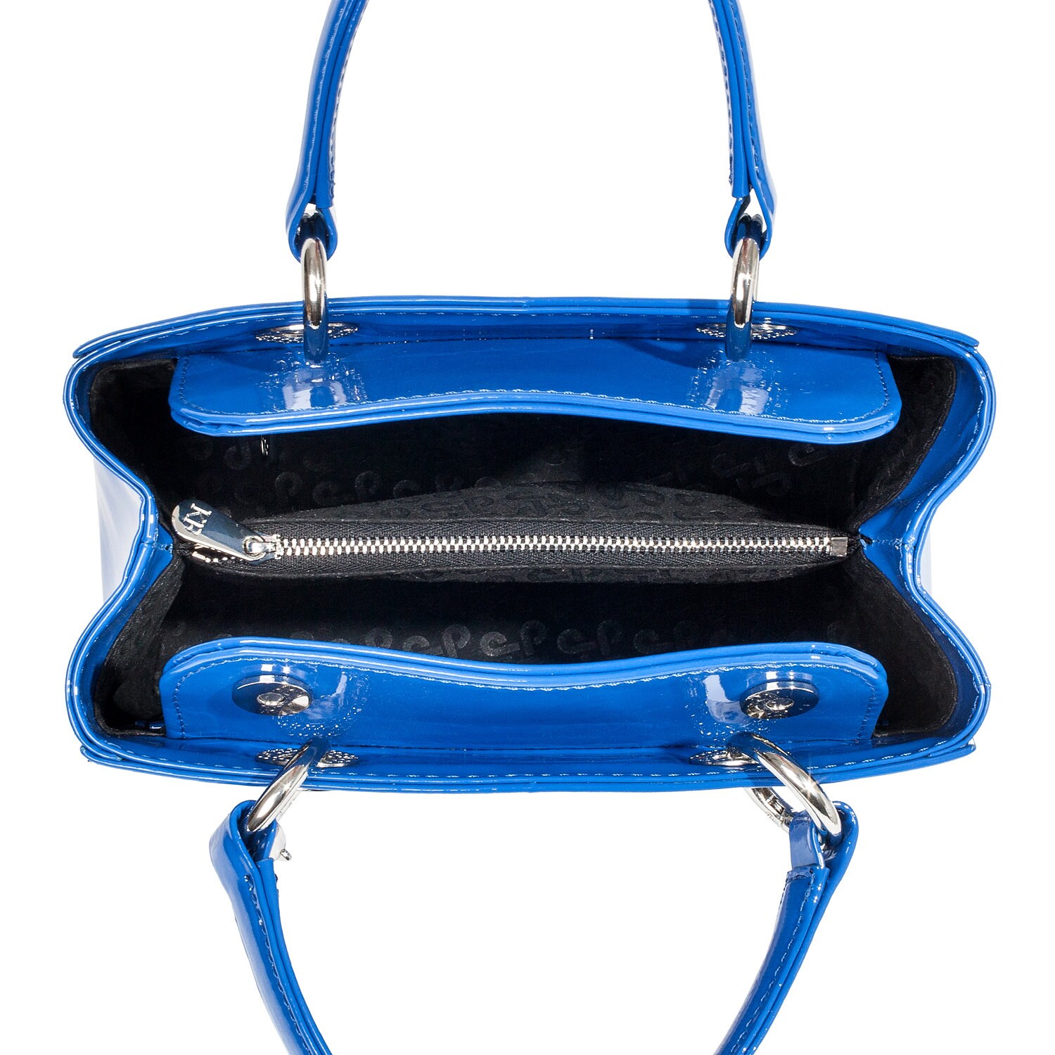 Leather Top Handle Bag, Black Leather Handbag Top Handle, Women's Leather Bag KF-4456 - Image 5