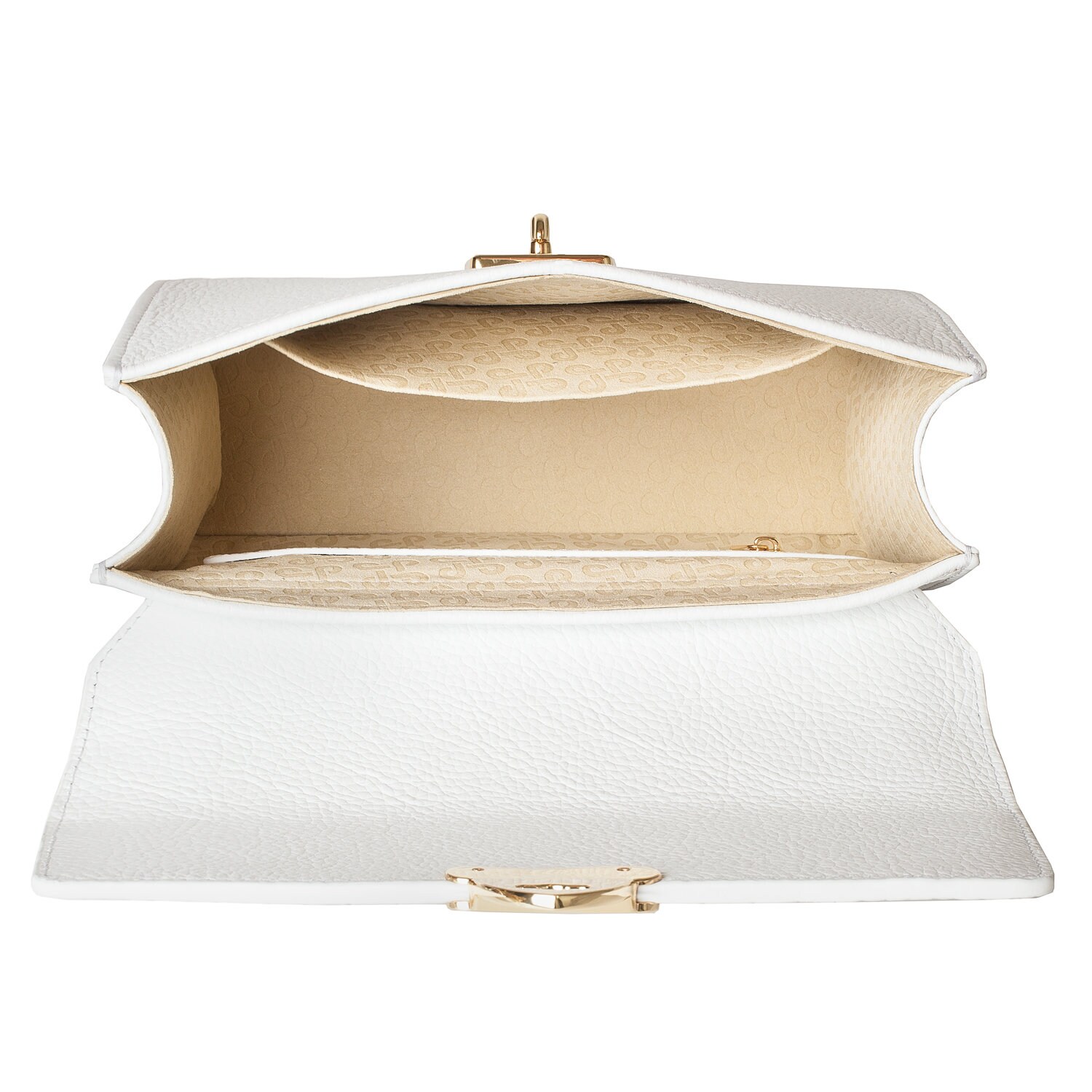 Leather Cross body Bag, White Leather Shoulder Bag, Women's Leather Crossbody Bag, Leather bag KF-4273 - Image 5