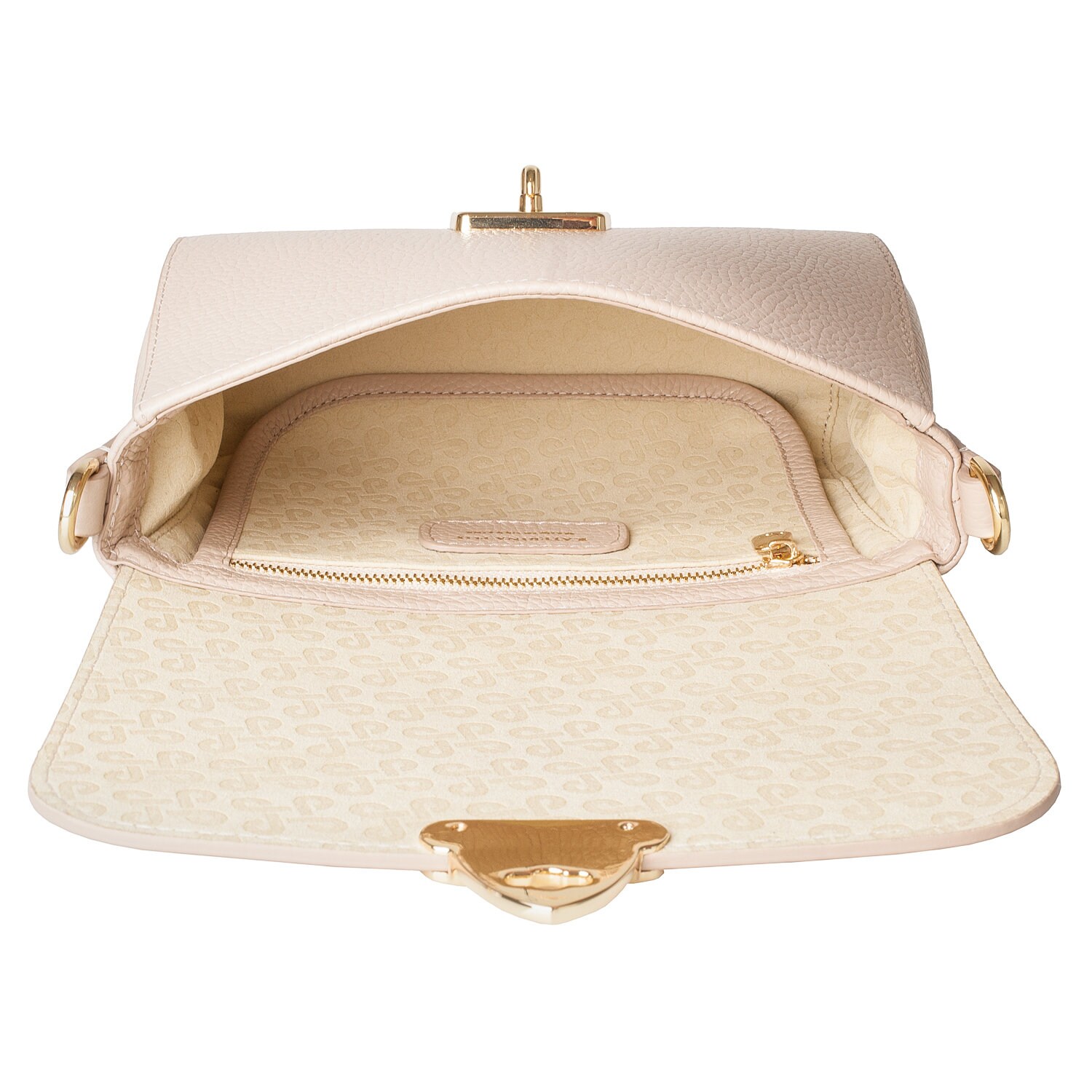 Leather Top Handle Bag, Leather Crossbody Bag, Beige Leather Shoulder Bag, Women's Leather Cross body Bag, Leather bag KF-4421 - Image 3