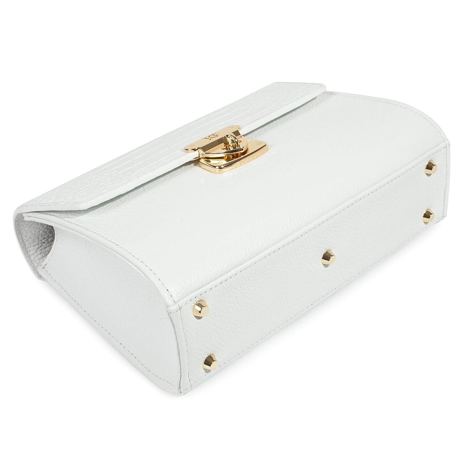 Leather Cross body Bag, White Leather Shoulder Bag, Women's Leather Crossbody Bag, Leather bag KF-4273 - Image 3