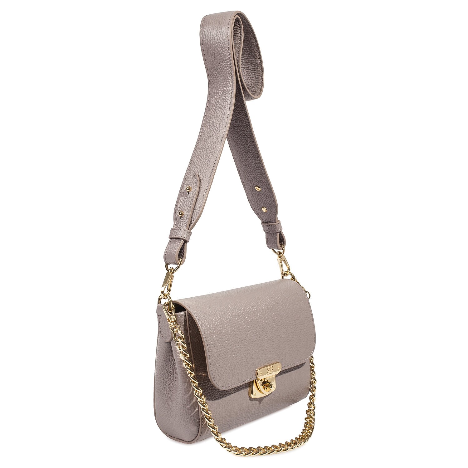 Leather Cross body Bag, Light Taupe Leather Shoulder Bag, Women's Leather Crossbody Bag, Leather bag KF-4052 - Image 2