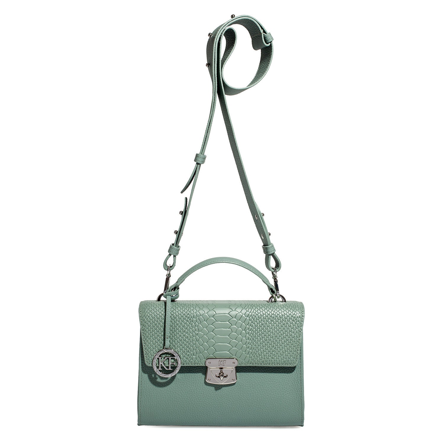 Leather Cross body Bag, Mint Leather Shoulder Bag, Women's Leather Crossbody Bag, Leather bag KF-5030 - Image 2