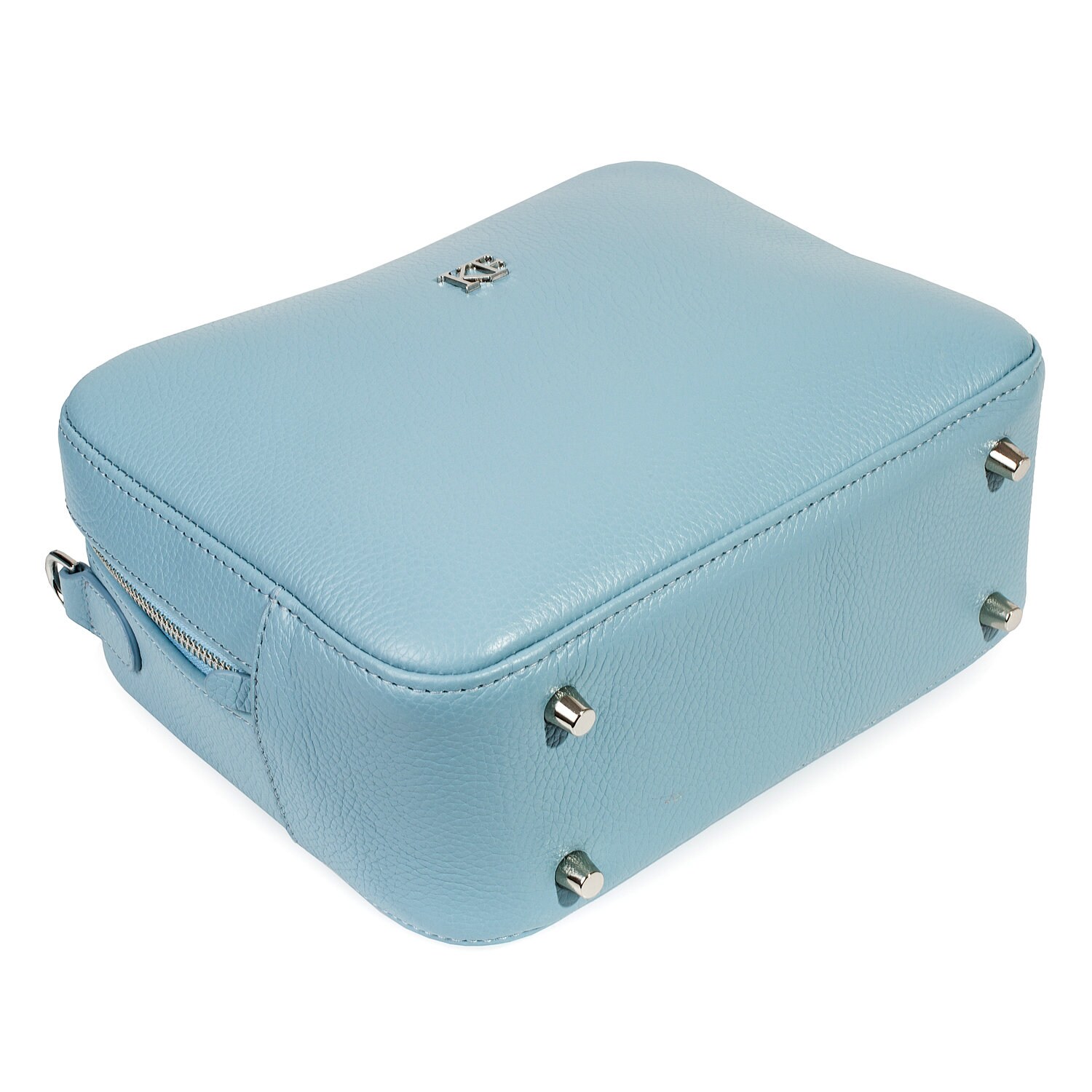 Leather Cross body Bag, Blue Leather Shoulder Bag, Women's Leather Crossbody Bag, Leather bag KF-4826 - Image 4