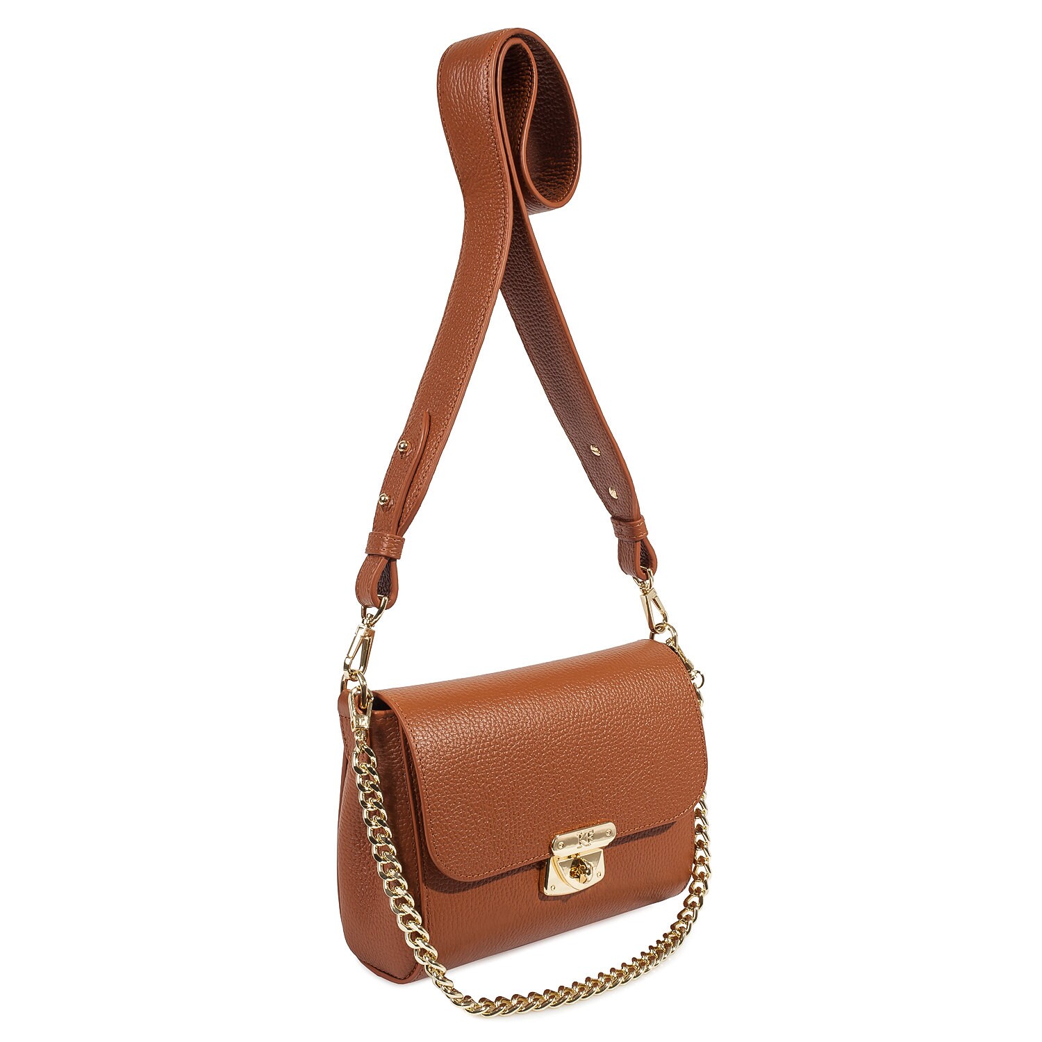 Leather Cross body Bag, Ginger Leather Shoulder Bag, Women's Leather Crossbody Bag, Leather bag KF-3073 - Image 2