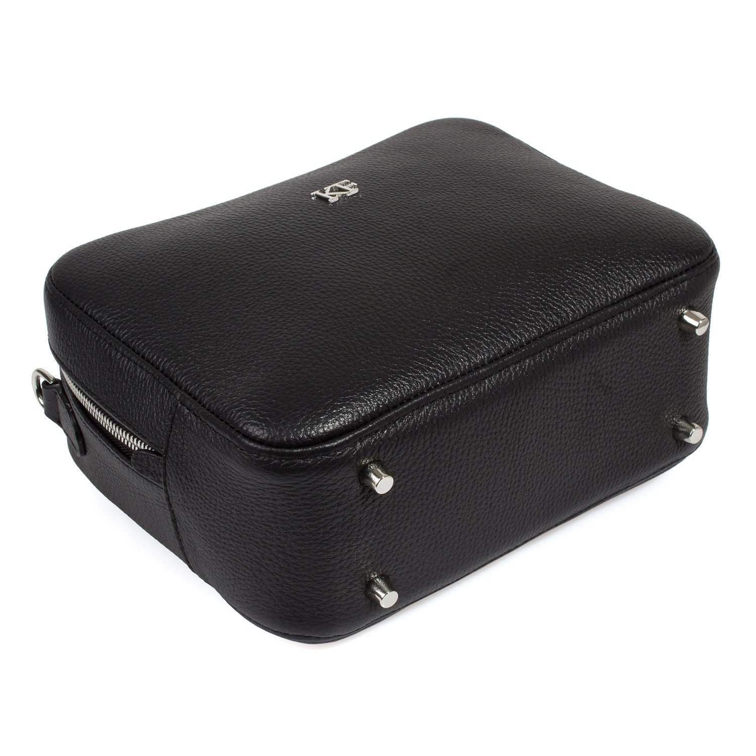 Leather Cross body Bag, Black Leather Shoulder Bag, Women's Leather Crossbody Bag, Leather bag KF-4636 - Image 4
