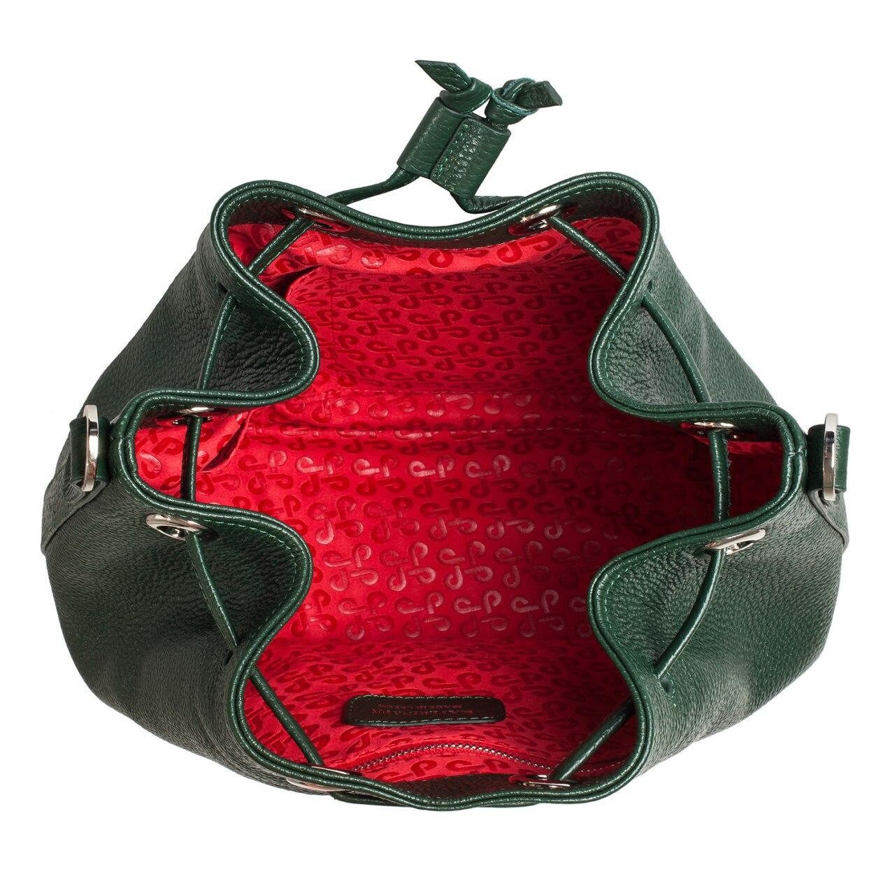 Leather Cross body Bag, Dark Green Leather Shoulder Bag, Women's Leather Crossbody Bag, Leather bag KF-3223 - Image 5