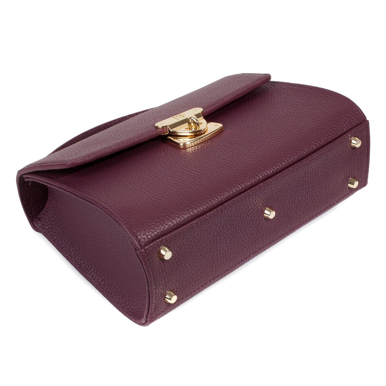 Leather Cross body Bag, Blackberry Leather Shoulder Bag, Women's Leather Crossbody Bag, Leather bag KF-4891 - Image 5